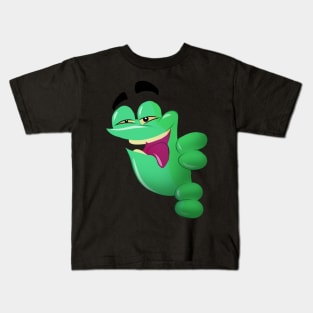 Funny Frog Art Kids T-Shirt
